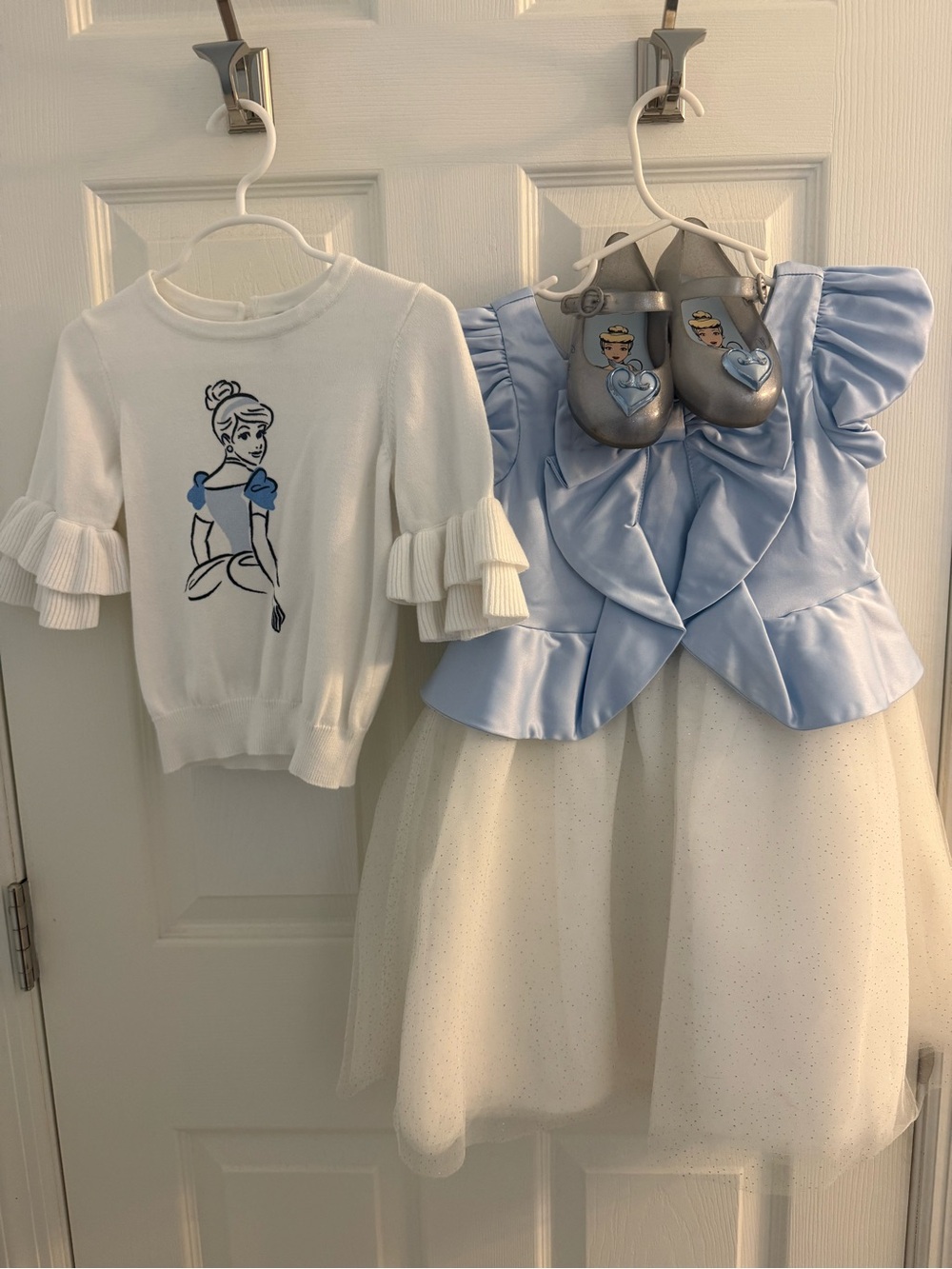 Girls Cinderella Blue and White Costume Dress Set Janie and Jack/mini Melissa